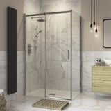 Splash Fresco Sliding Door Shower Enclosure (door and side panel)