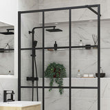 Splash Fresco Wetroom Panel Black Framed