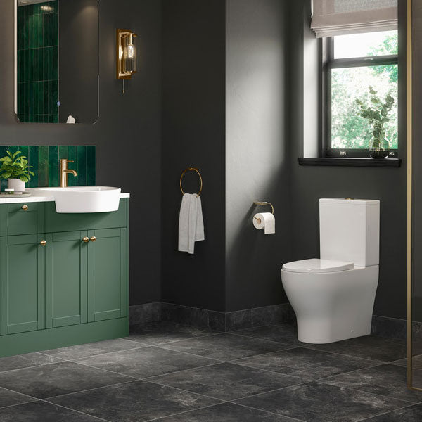 Tabo Linaria Rimless C/C Fully Shrouded WC & Soft Close Seat