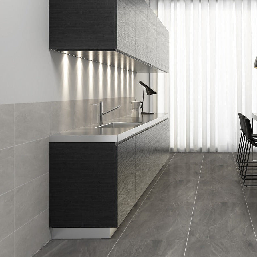 Canyon Elegant Silver (& anthracite) Tiles