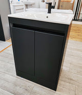 Deuco Floor Standing 2 Door Vanity Basin Unit 600mm with Basin Mixer