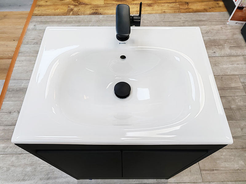Deuco Floor Standing 2 Door Vanity Basin Unit 600mm with Basin Mixer