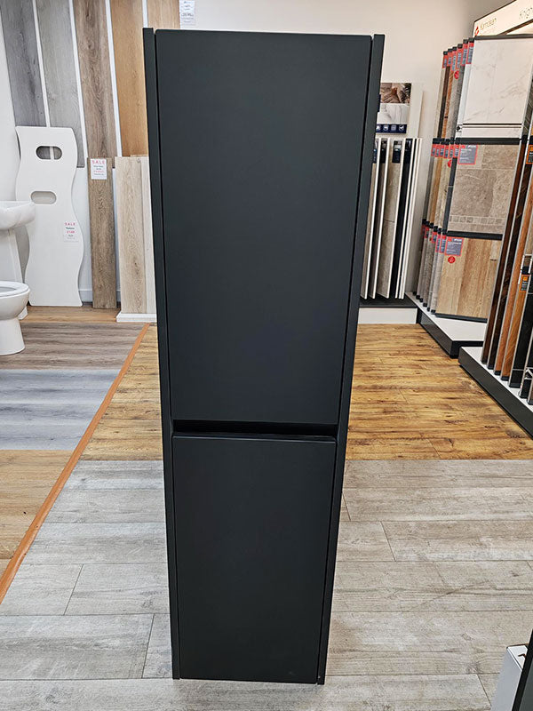 Deuco Wall Hung 2 Door Black Tall Unit 400mm