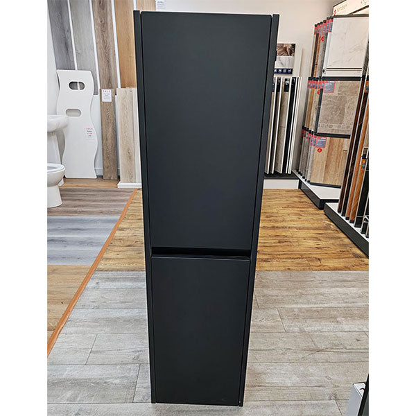 Deuco Wall Hung 2 Door Black Tall Unit 400mm