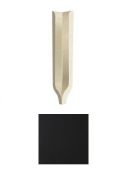 Dorset Woolliscroft Coving Internal Angle Black Tile 109 x 30mm