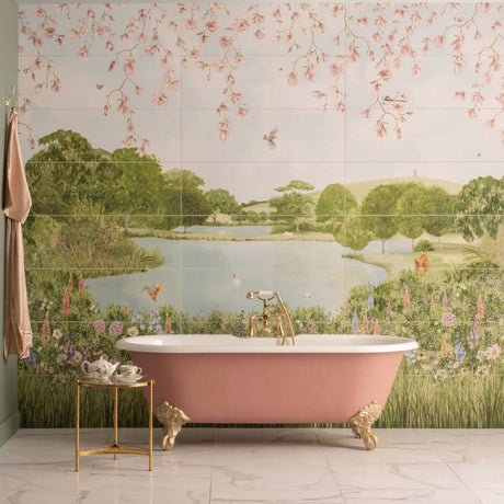 Original Style English Garden Mural (all panels)