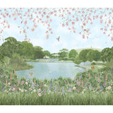 Original Style English Garden Mural (all panels)