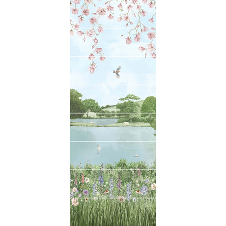 Original Style English Garden Mural (Panel B)