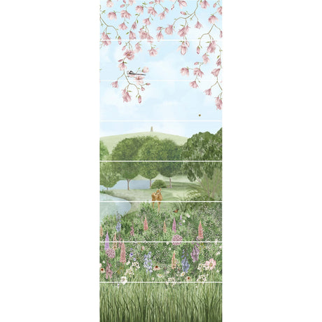 Original Style English Garden Mural (Panel C)