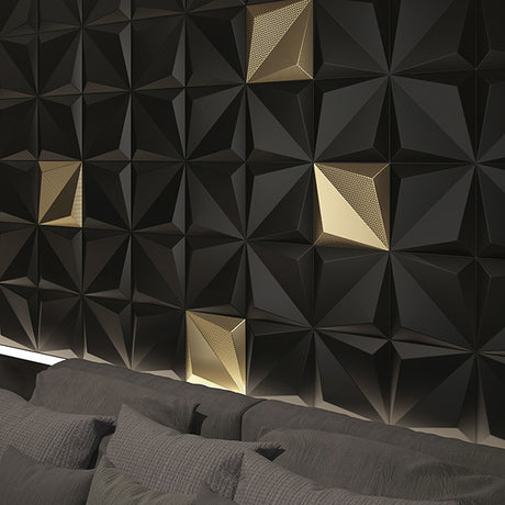 ORIGAMI BLACK MATT 25 x 25cm