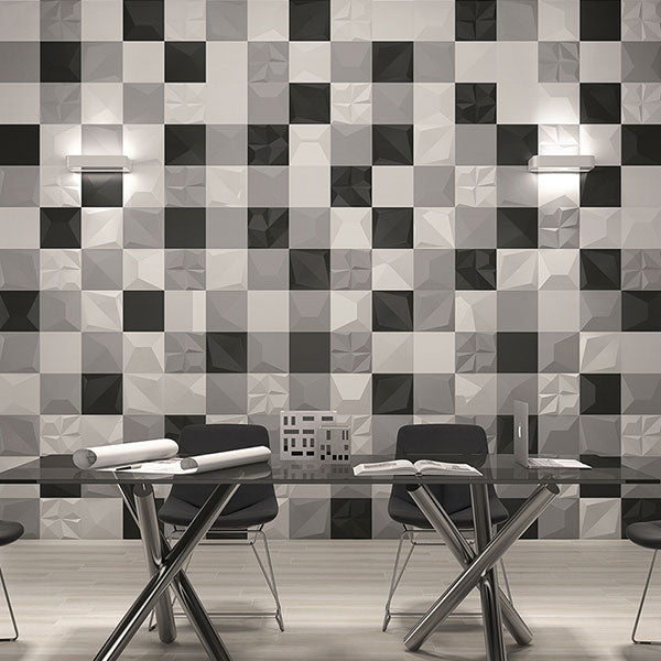 ORIGAMI SMOKE MATT 25 x 25cm