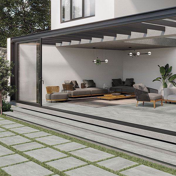 Erebor Gris Rectified Outdoor Tiles 60 x 90cm