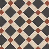 Falkirk pattern in Black, Red and White