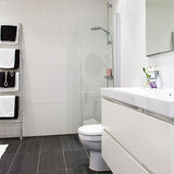 Flat White Gloss Ceramic Wall Tile 30 x 60cm