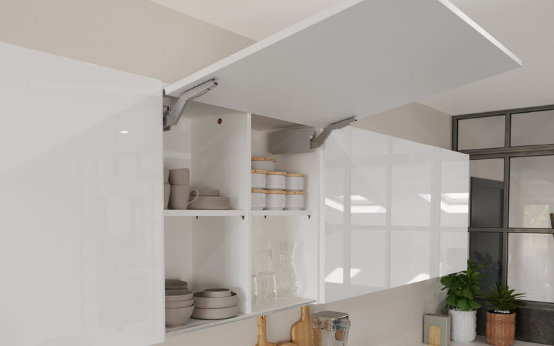 FURORE HL White - Stay Lift Wall Cabinet
