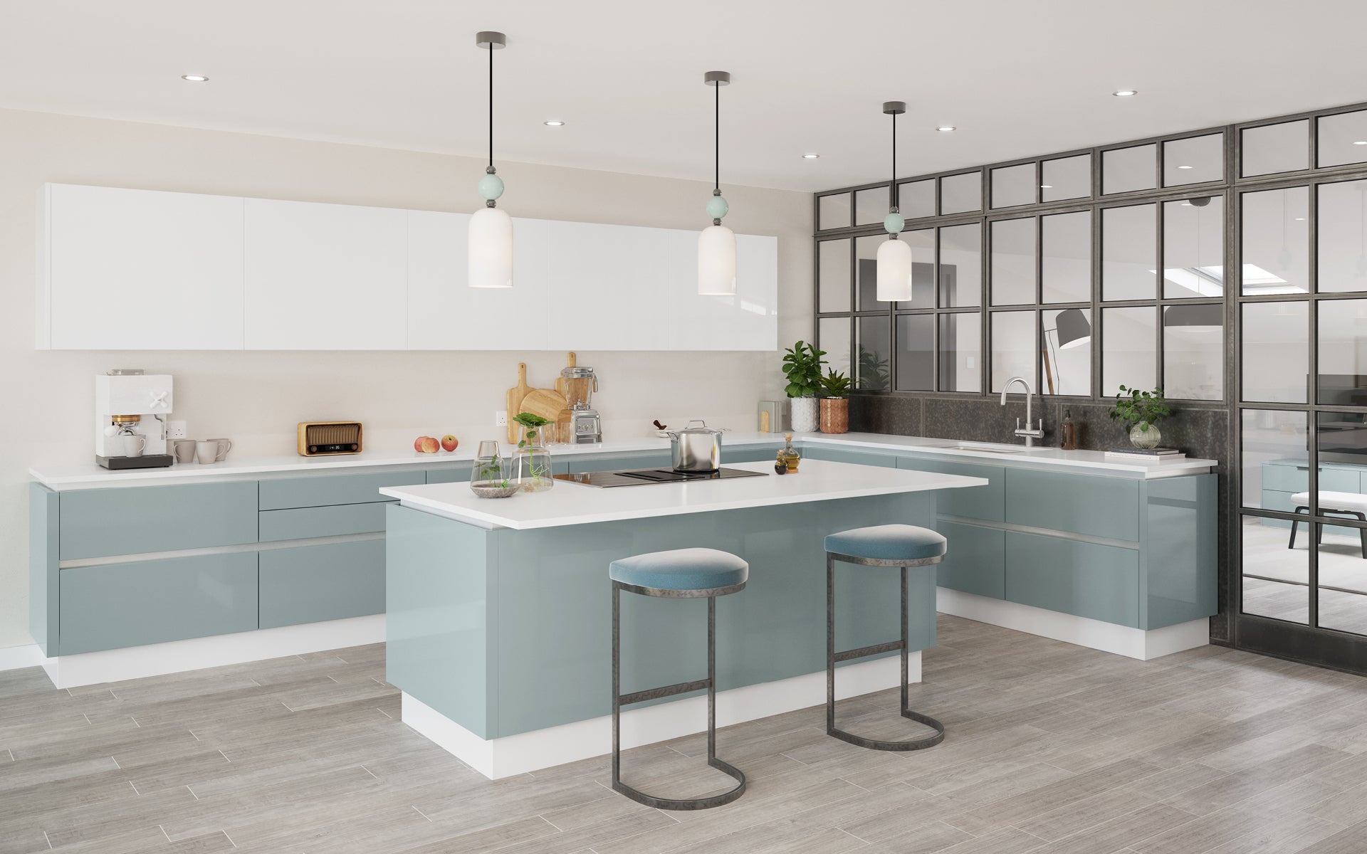 FURORE HL White & Grey Aqua