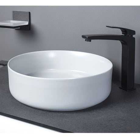 Gallery Matt White Round Washbowl 355mm (tap not included)