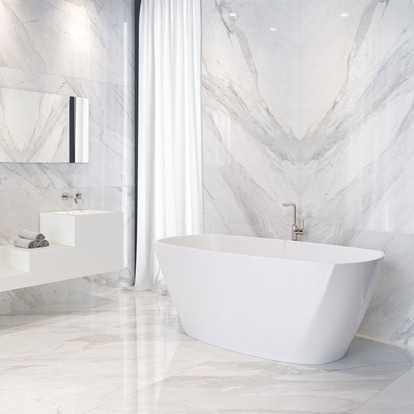 Grespania Coverlam Calacata Large Format Tiles (including bookmatched tiles)