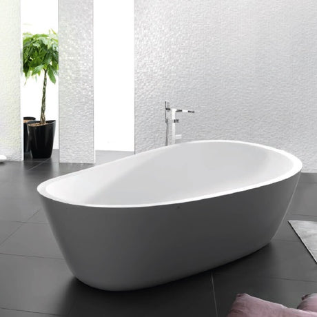 Porcelanosa Almond KRION Bathtub Grey