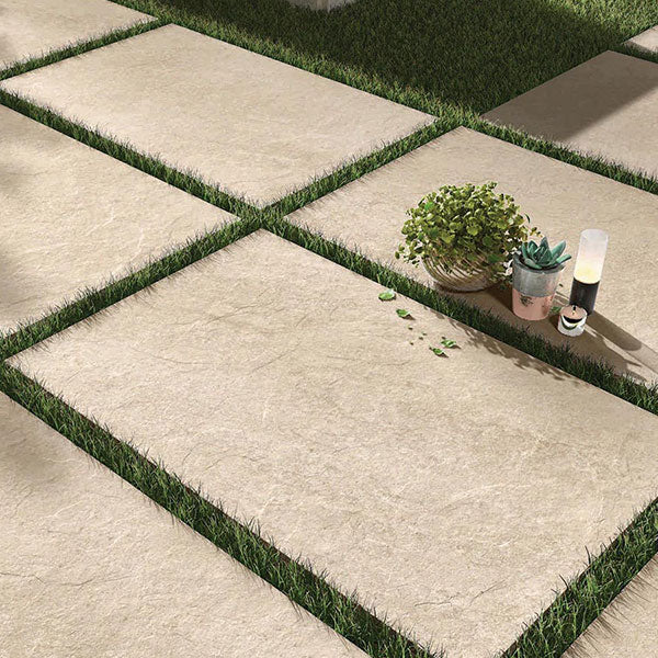 Hammer Stone Beige Rectified Outdoor Tiles 60 x 90cm
