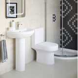 Hampton 1TH Basin & Full Pedestal 500 x 390mm