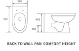 Tabo Cameo Back To Wall Comfort Height WC 