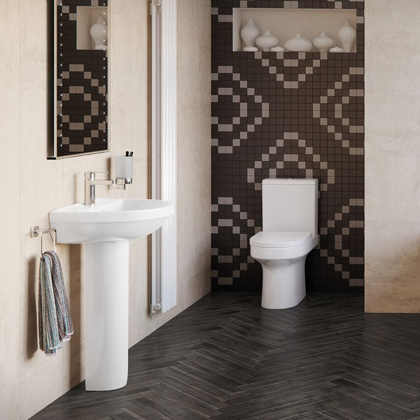 Cameo C/C WC & Basin with full pedestal