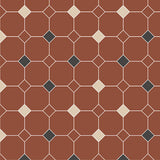 Harrogate pattern in Red Buff and Black