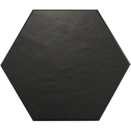 Hexatile Black Matt Tile 17.5 x 20cm