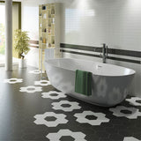 Hexatile Black Matt Tiles
