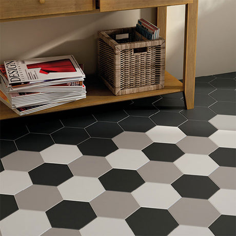 Hexatile Grey Matt Tiles