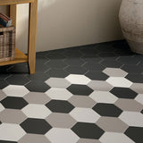 Hexatile Black Matt Tiles