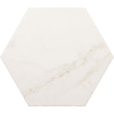 Carrara Hexagon Tile 17.5 x 20cm