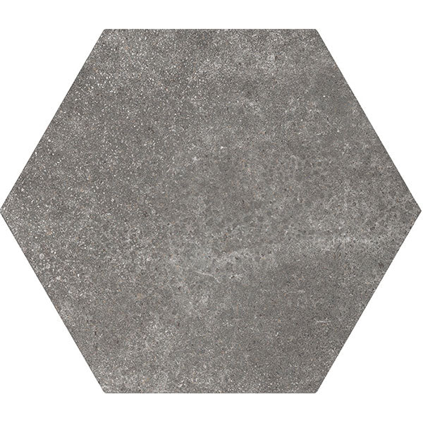 Hexatile Concrete Black Tile 17.5 x 20cm