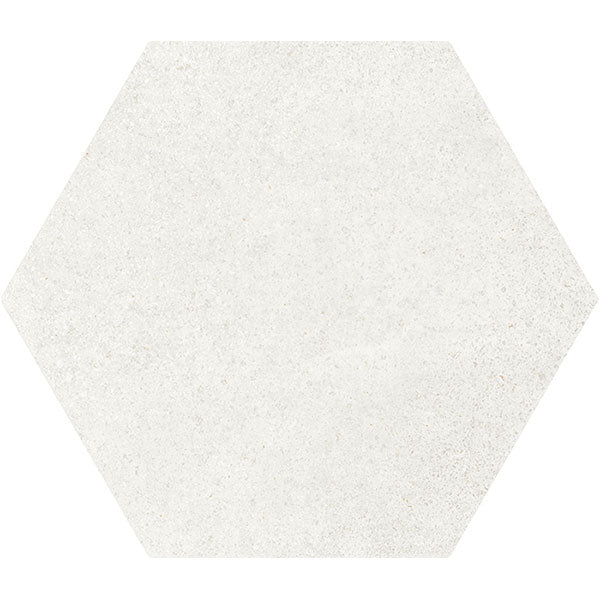 Hexatile Concrete White Tile 17.5 x 20cm