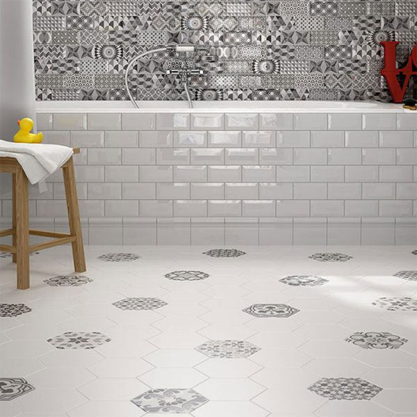 Hexatile White Matt Tiles