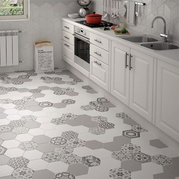 Hexatile White Matt Tiles