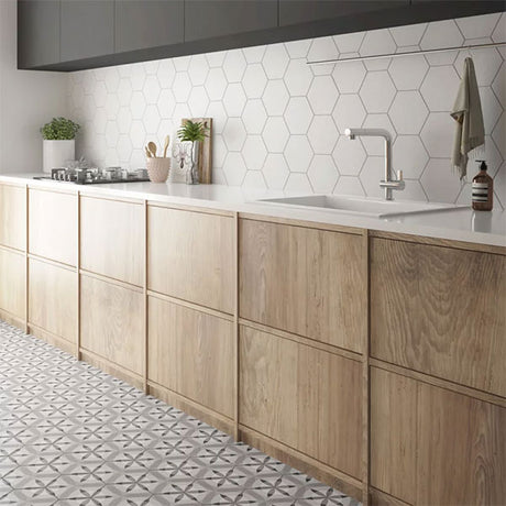 Hexatile White Matt Tiles