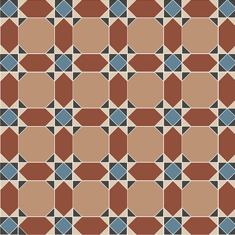 Inverlochy pattern in Buff, Red, Blue, White and Black