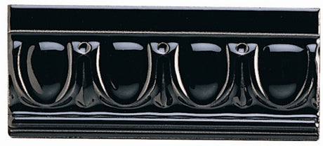 Original Style Egg & Dart Jet Black Border