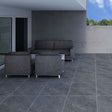 Jupiter Anthracite Rectified Outdoor Tiles 60 x 60cm