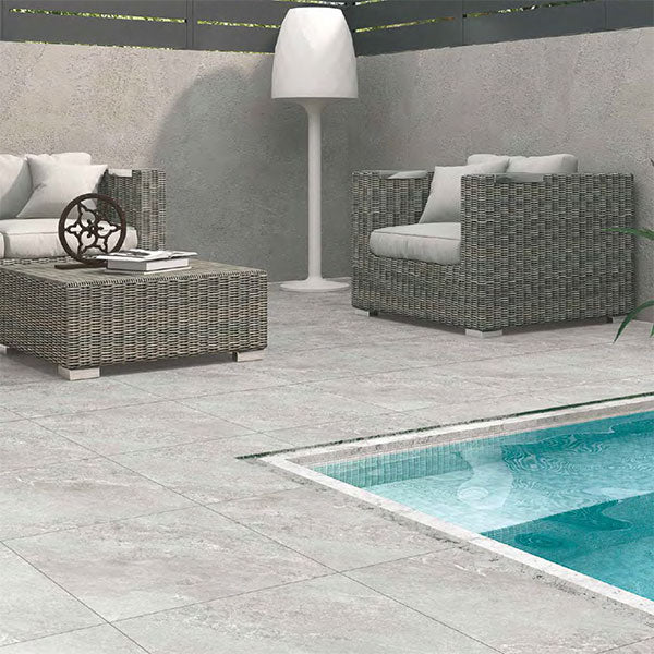 Jupiter Moon Light Rectified Outdoor Tiles 60 x 60cm