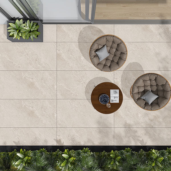 Jupiter Rock Beige Rectified Outdoor Tiles 40 x 80cm