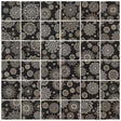 Kaleidoscope Black & White Glass Mosaic 29.7 x 29.7cm
