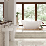 Kew 1TH Basin & Full Pedestal 555 x 430mm