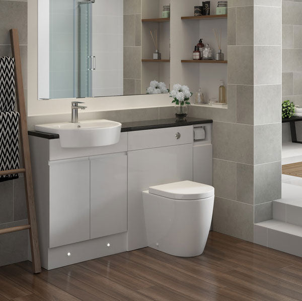 Kew 1TH Semi Recessed Basin 555 x 435mm