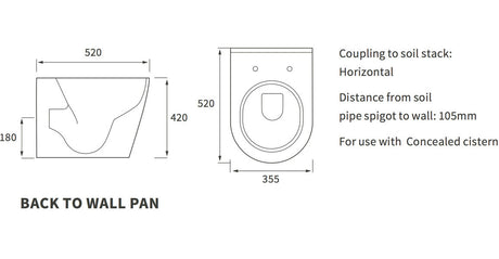 Kew Back To Wall WC & Soft Close Seat
