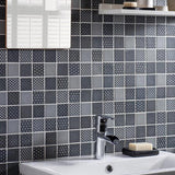 Kinetic Black Glass Mosaics
