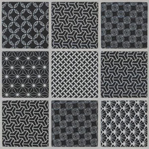 Kinetic Black Glass Mosaic 29.7 x 29.7cm
