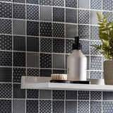 Kinetic Black Glass Mosaics
